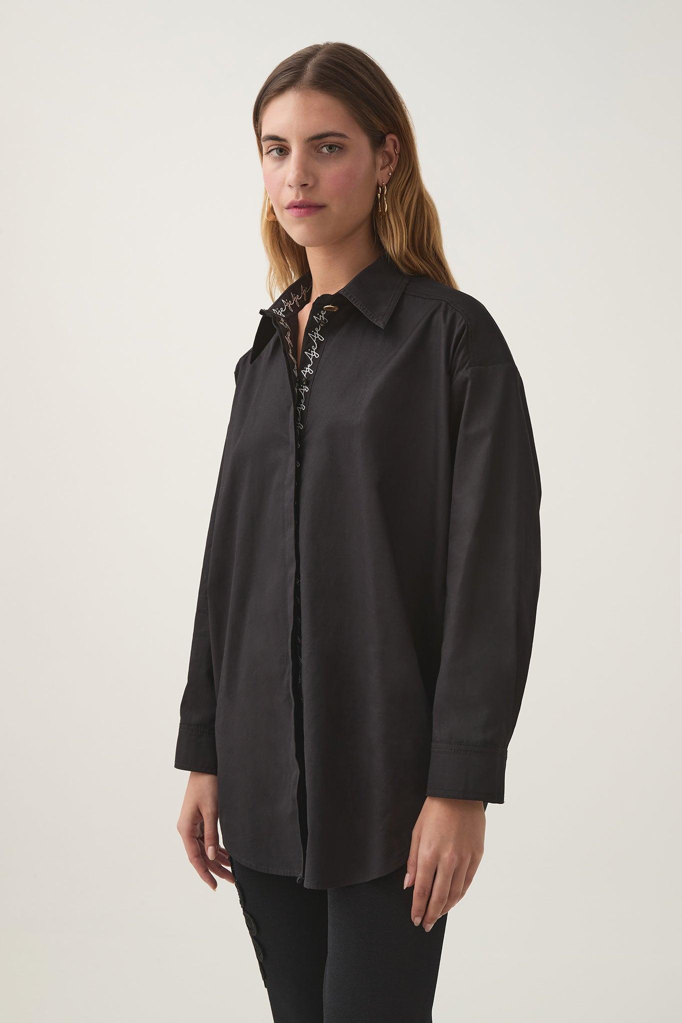 Jacqueline Oversized Logo Shirt Product Image