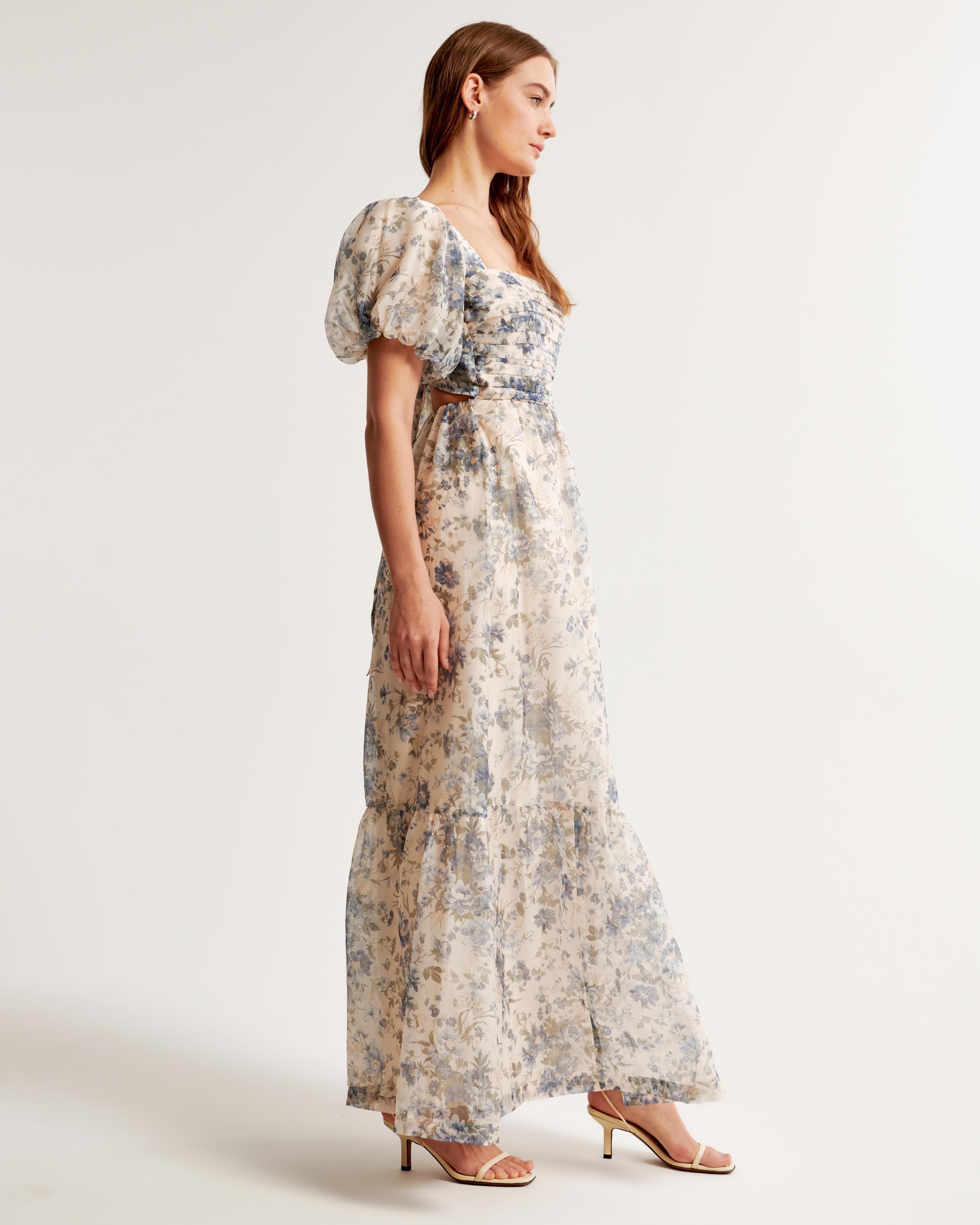 The A&F Emerson Drama Bow-Back Maxi Dress Product Image