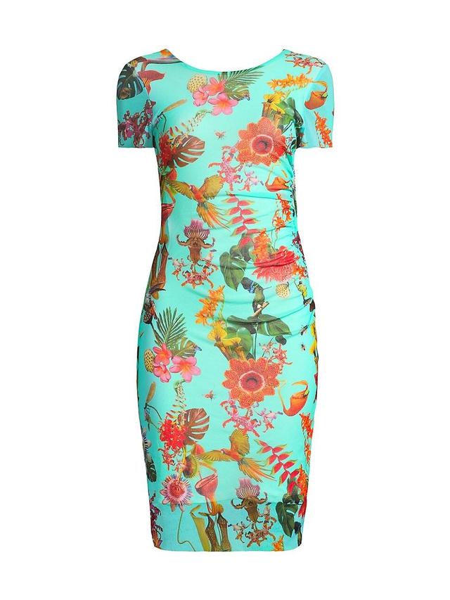 Womens Abito Floral Short-Sleeve Dress Product Image