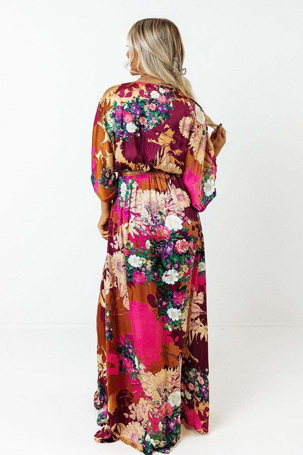 Caught Up In Love Satin Maxi Product Image