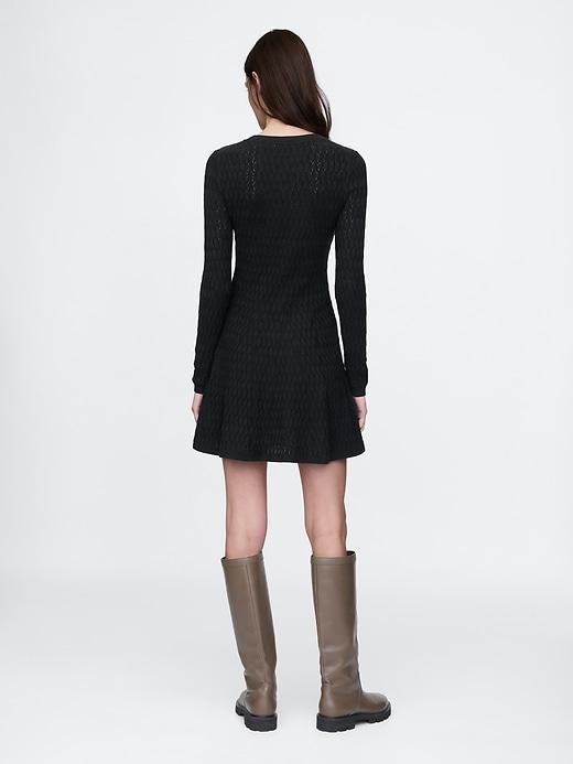 CashSoft Pointelle Mini Sweater Dress Product Image