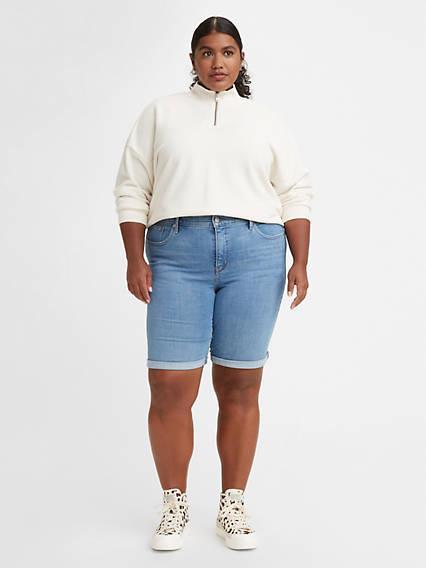 Levis Classic Bermuda Womens Shorts (Plus Product Image