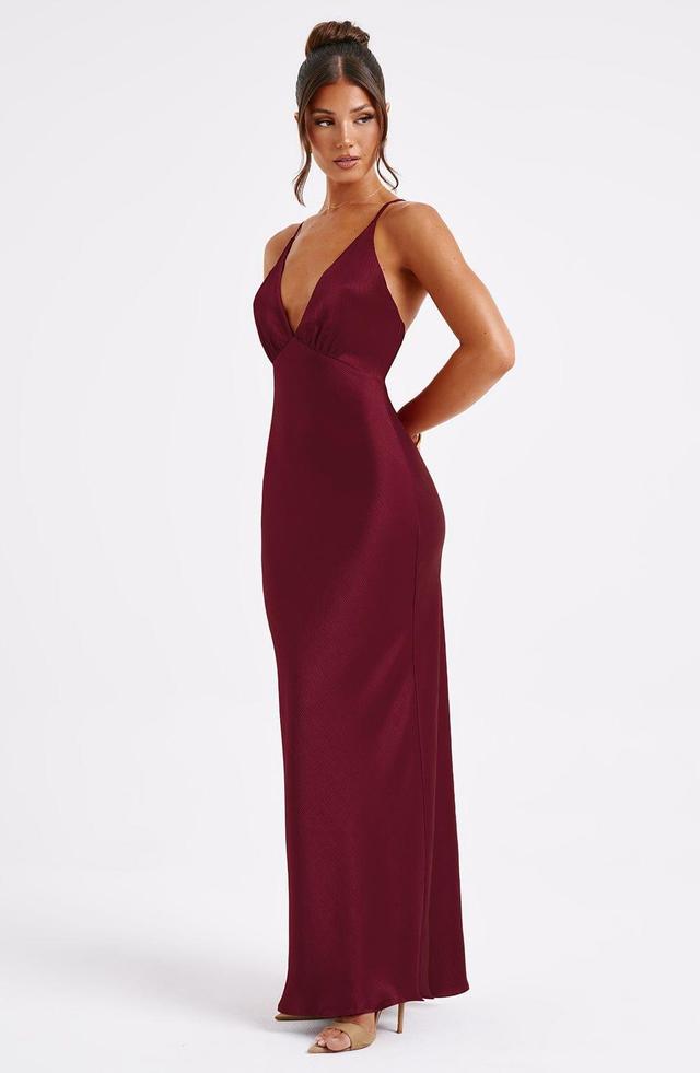 Anja Maxi Dress - Burgundy Product Image