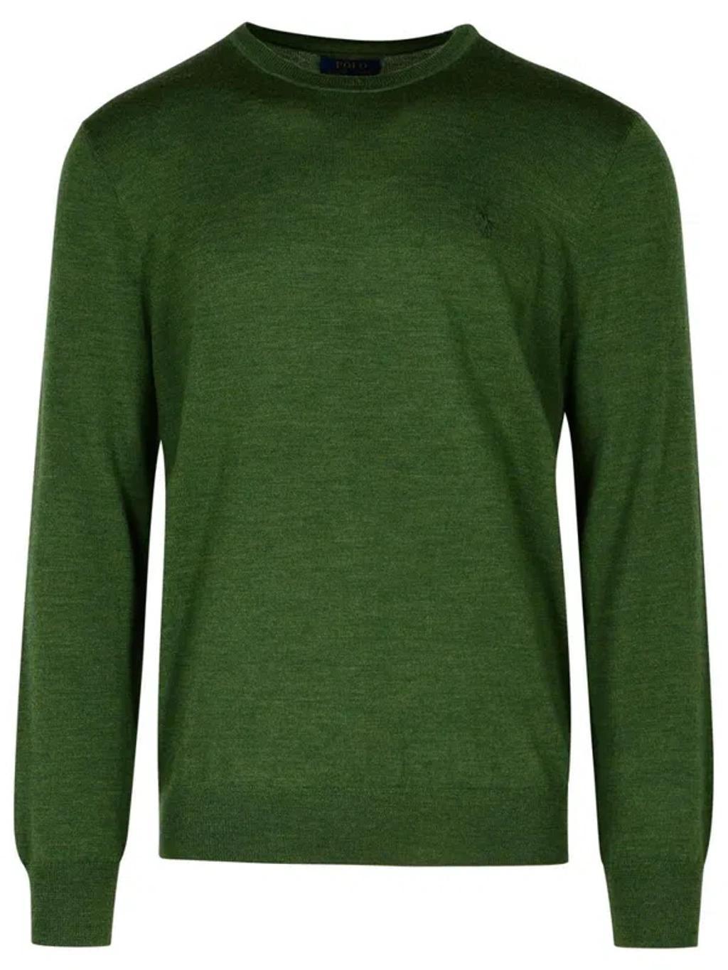 POLO RALPH LAUREN Green Wool Sweater Product Image