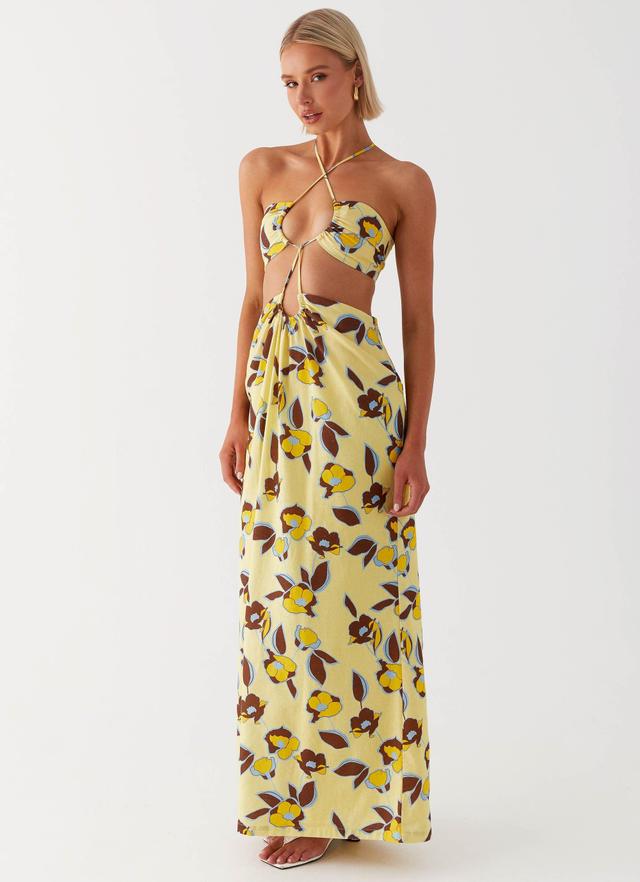 Nora Linen Maxi Dress - Primrose Product Image