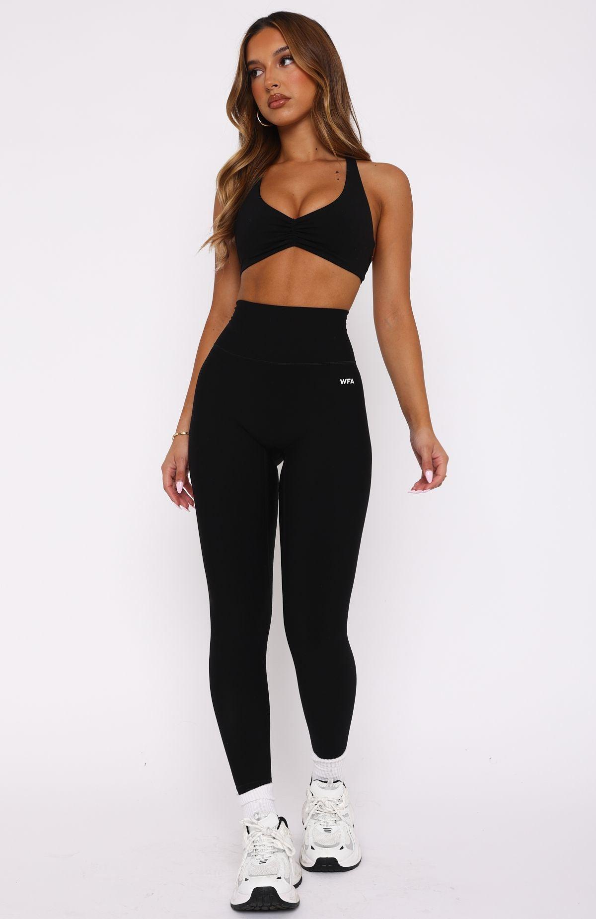 Sprinting Zip Pocket Leggings Black Product Image