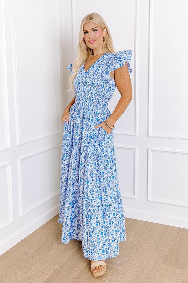 Gleaming Smile Smocked Midi Curves Product Image