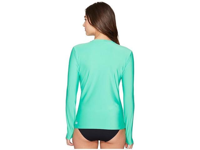 O'Neill Basic Skins Long Sleeve Rash Tee (Seaglass) Women's Swimwear Product Image