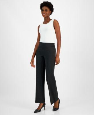 Petite Mid-Rise  Pull-On Wide-Leg Pants Product Image