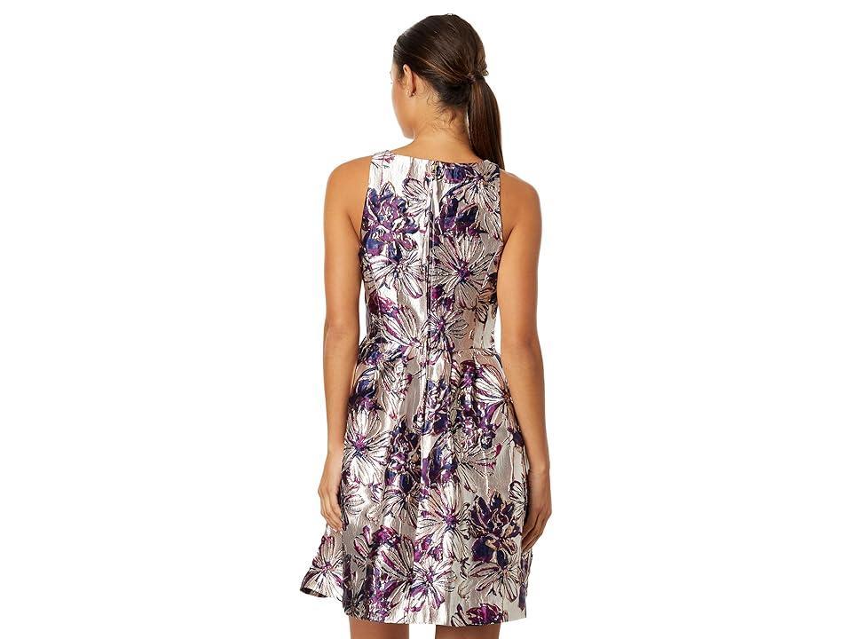 Lilly Pulitzer Jollian Metallic Floral Jacquard Fit & Flare Dress Product Image