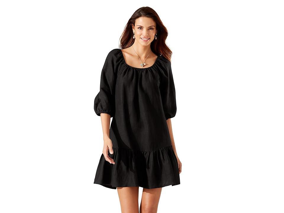 Tommy Bahama St. Lucia Off the Shoulder Tiered Dress Product Image