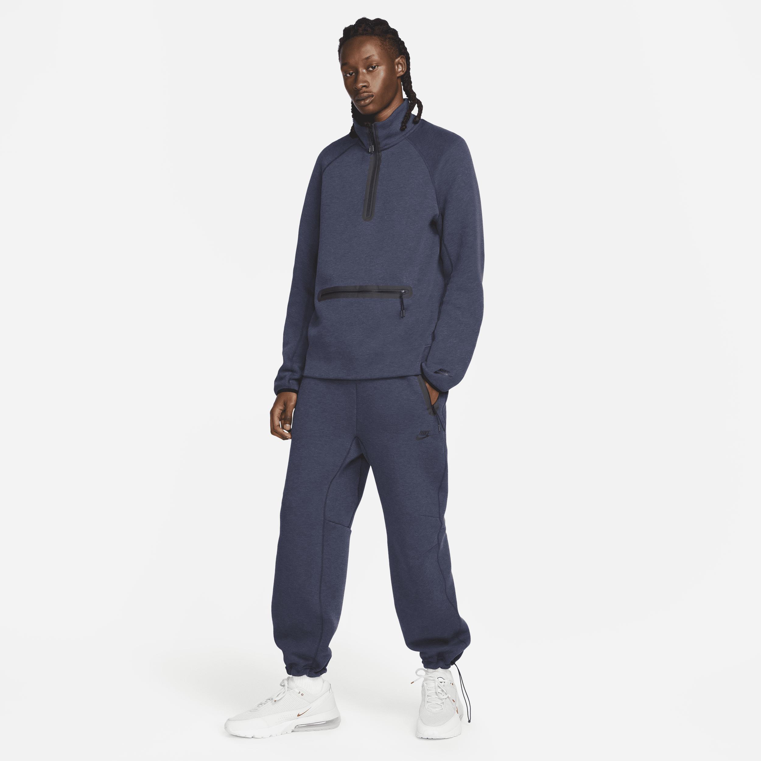 NIKE Tech Fleece Open Hem Pants In Obsidianheather/black Product Image