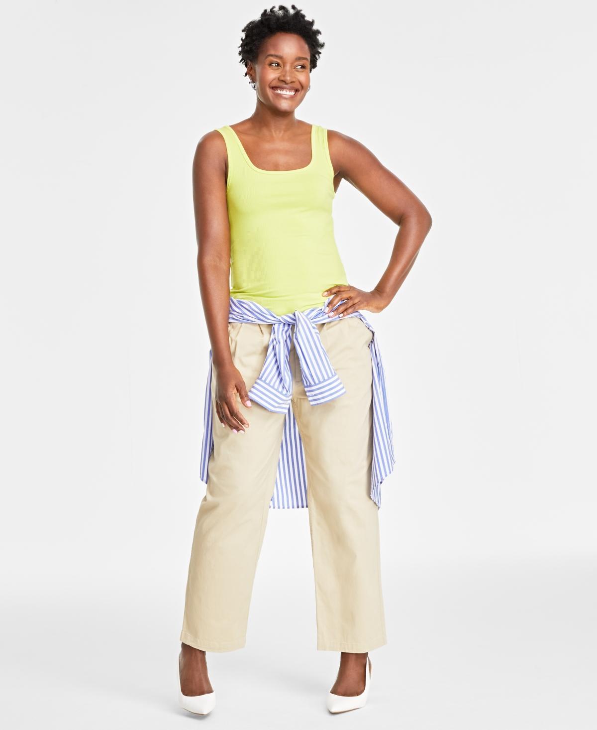 On 34th Womens Ribbed Square-Neck Tank, Created for Macys Product Image