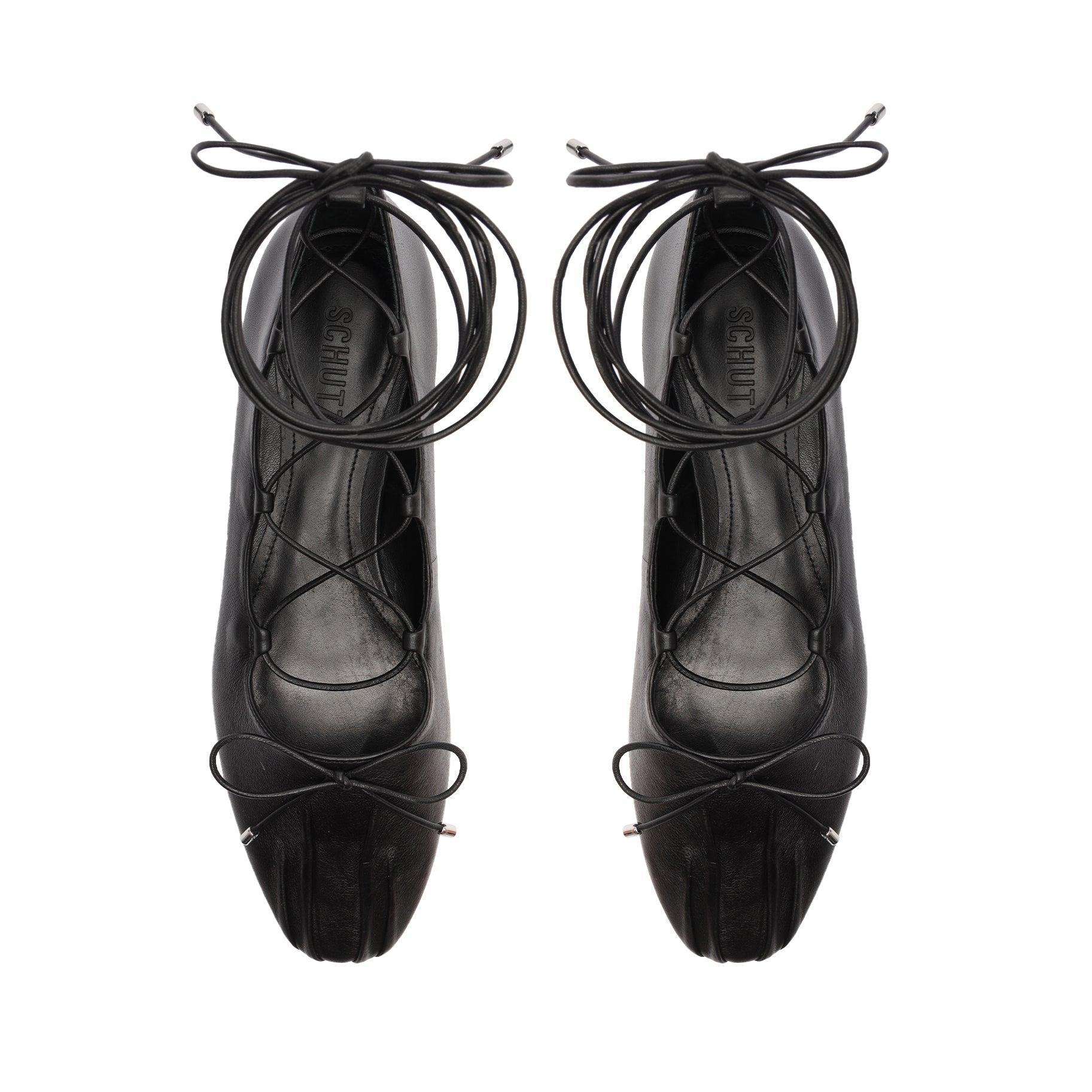 Arissa Lace Up Leather Flat Female Product Image