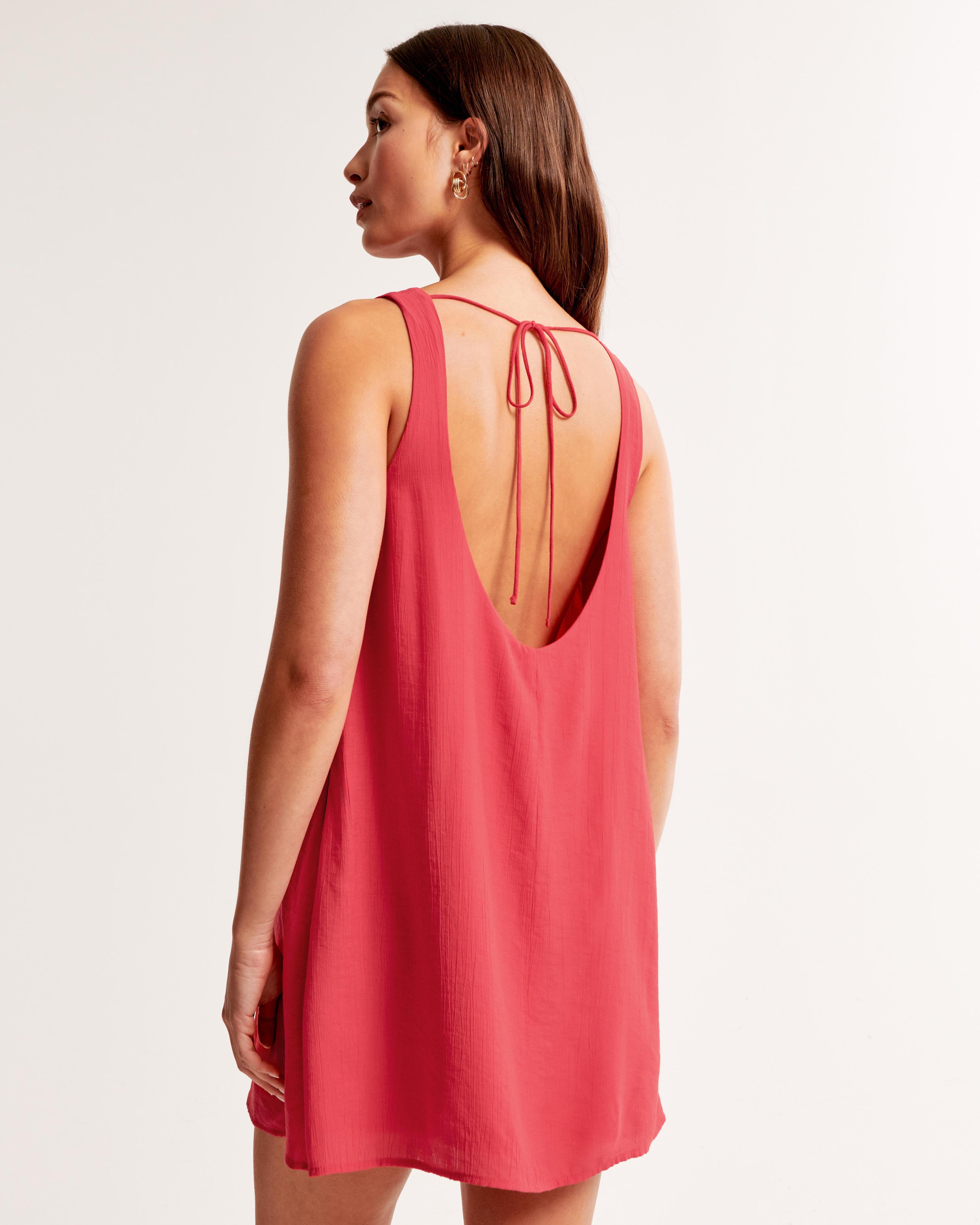 Open-Back Trapeze Mini Dress Product Image