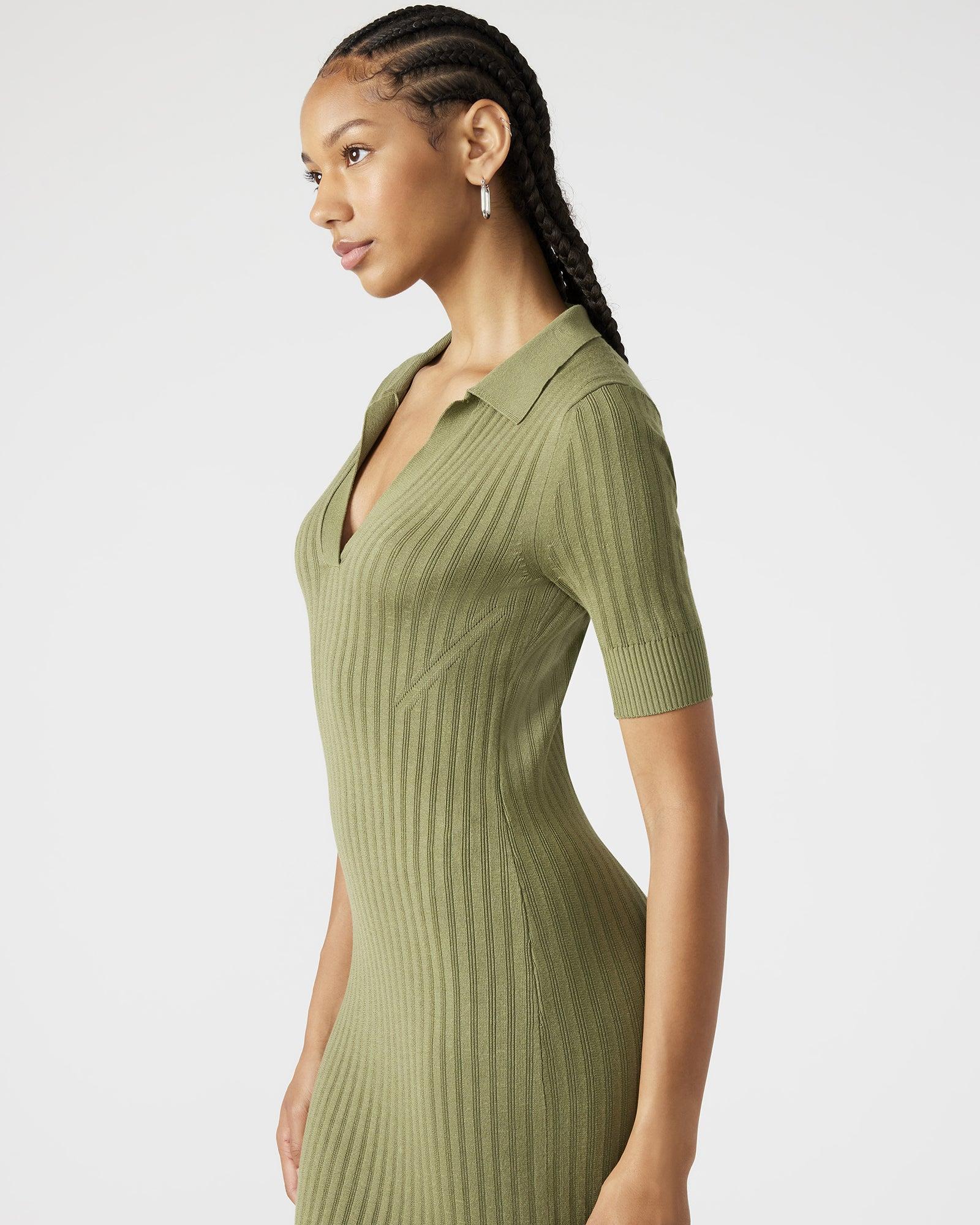 LINDY DRESS OLIVE Female Product Image