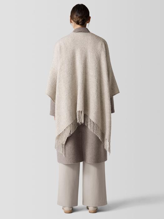 EILEEN FISHER Alpaca Silk Boucle Ponchofemale Product Image