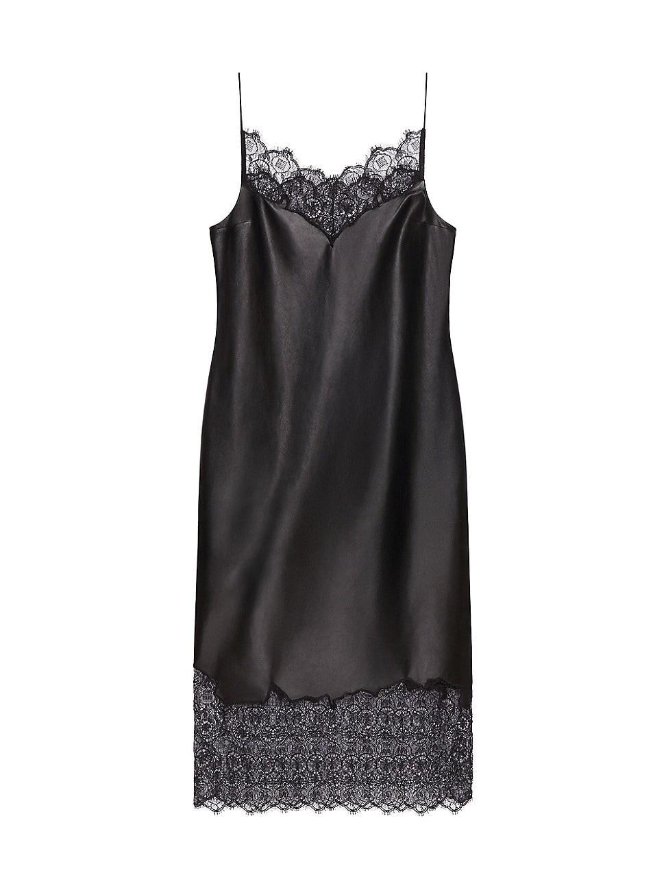 Womens Dress in Leather and Lace Product Image