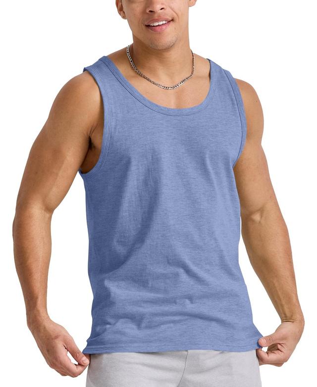 Mens Hanes Originals Tri-blend Tank Grey Product Image