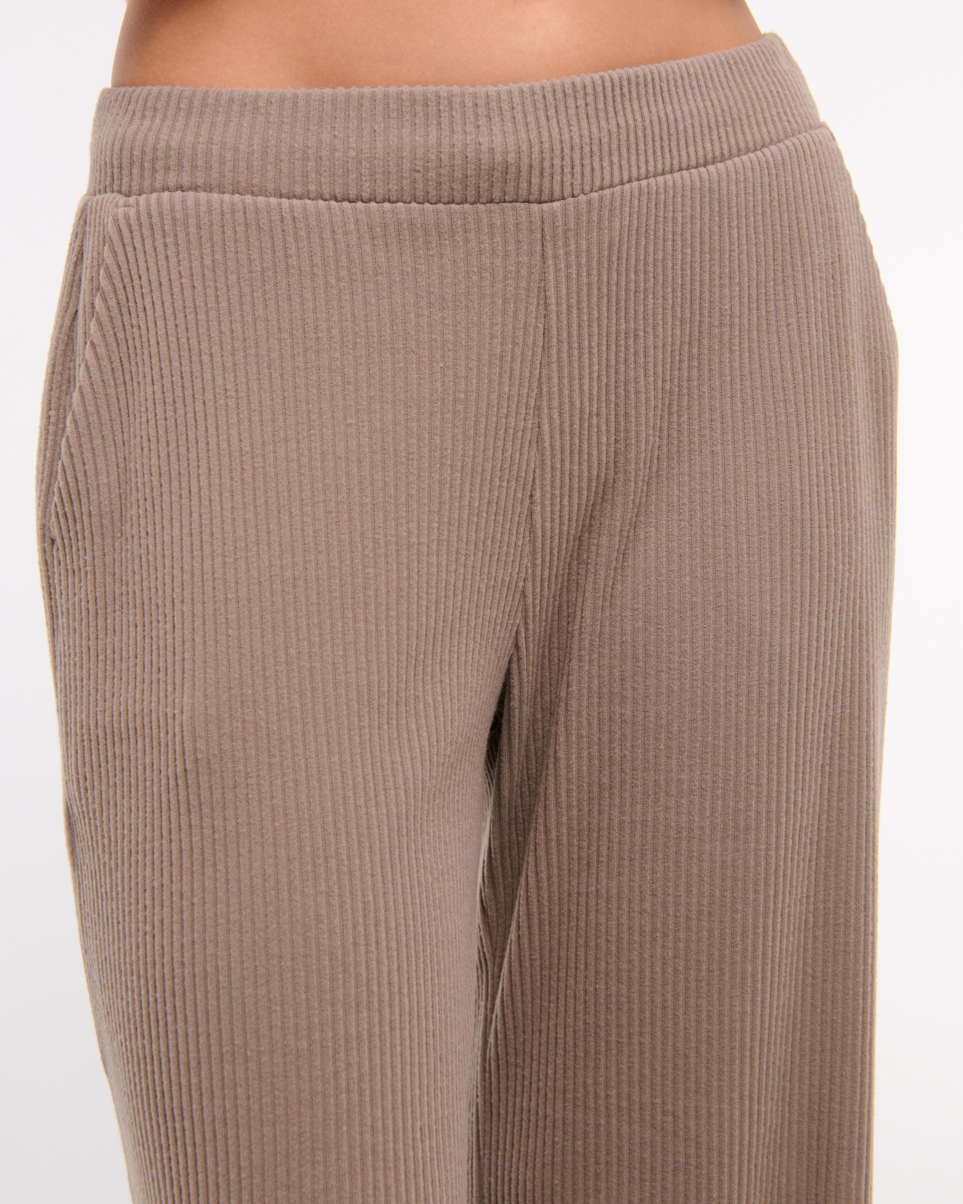 Brushed Rib Wide Leg Sweatpant Product Image