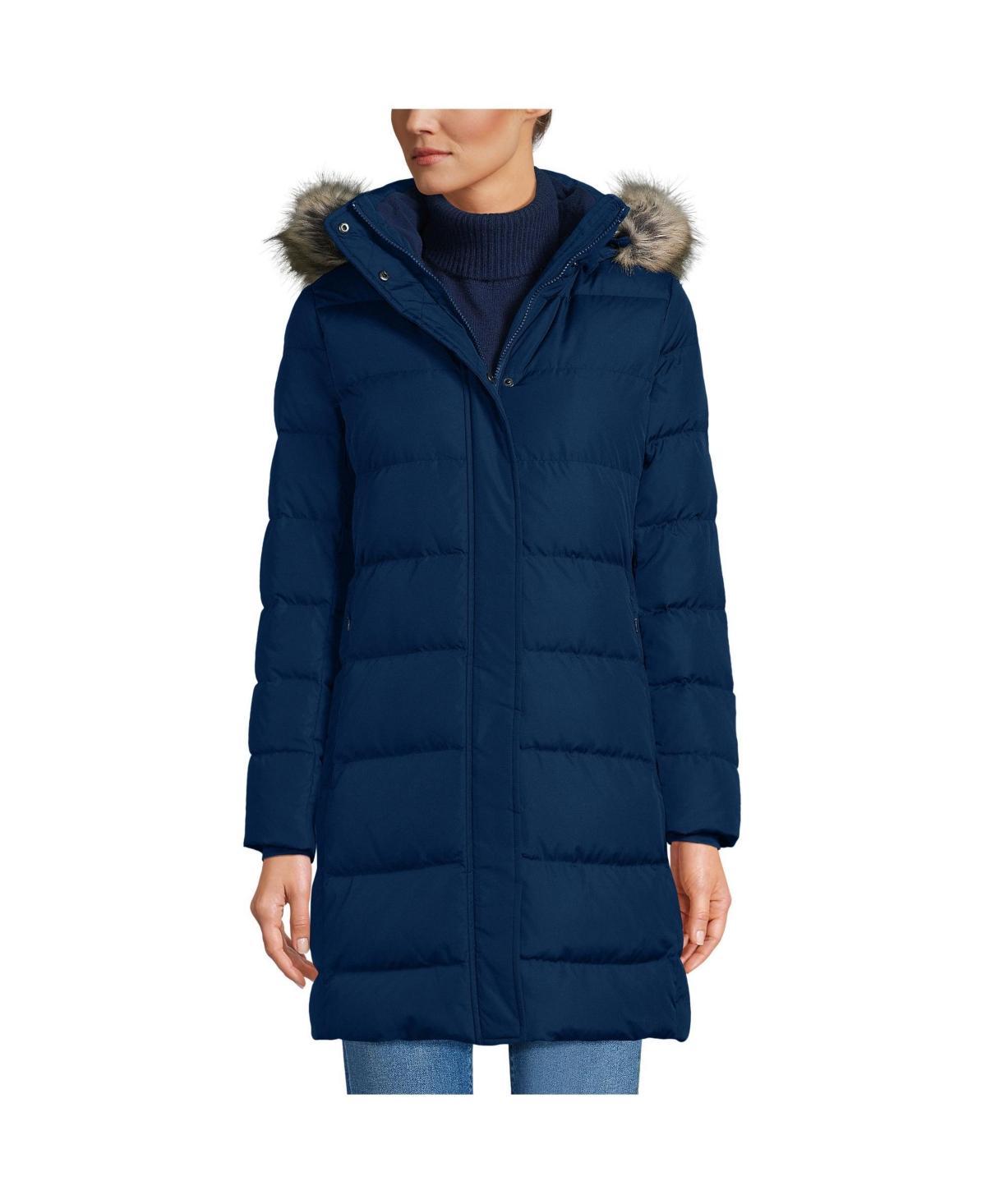 Lands End Womens Tall Wide Channel 600 Down Puffer Coat Product Image