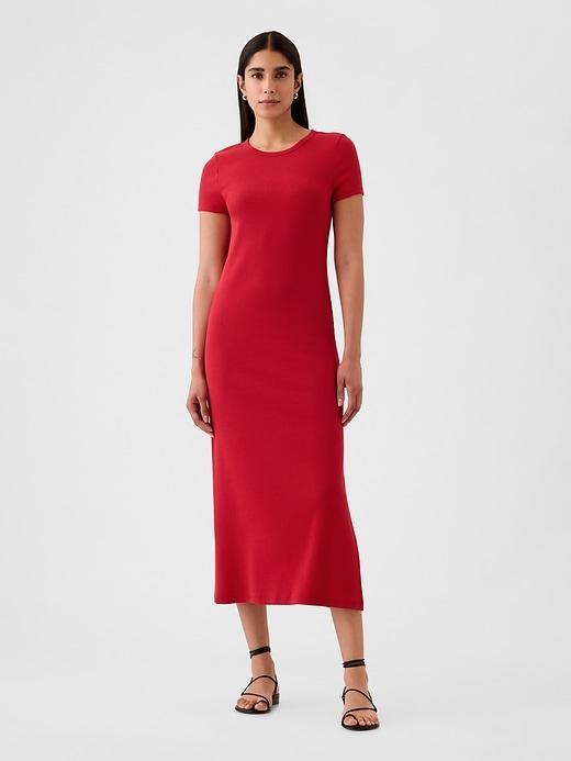 Modern Rib Maxi T-Shirt Dress Product Image