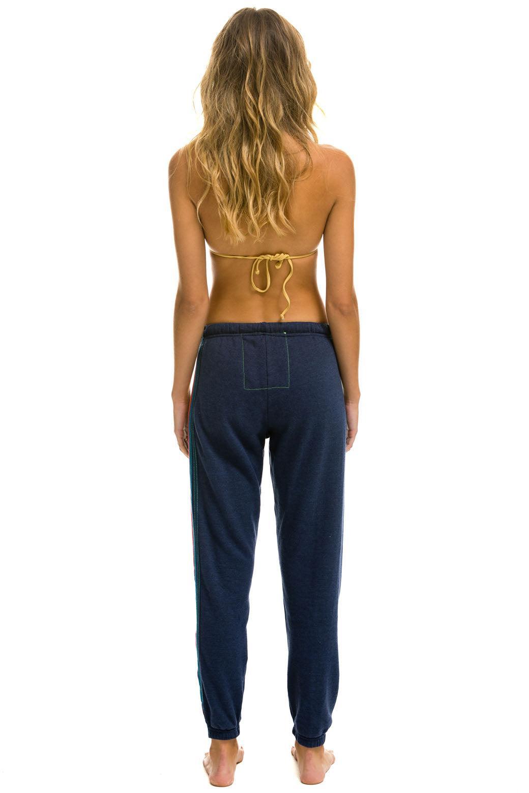 5 STRIPE SWEATPANTS - NAVY Female Product Image