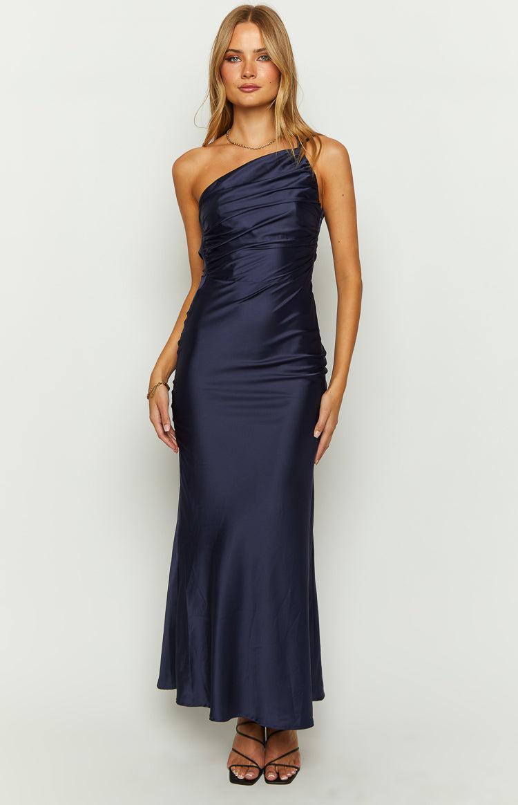 Tina Navy Formal Maxi Dress Product Image