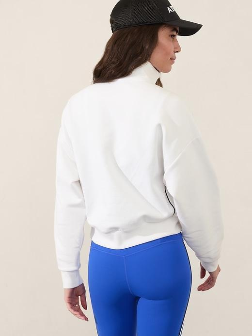 Forever Fleece 1/2 Zip High Hip Piping Sweatshirt Product Image