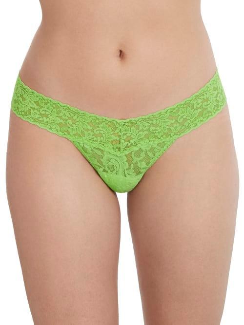 Signature Lace Low-Rise Thong Product Image