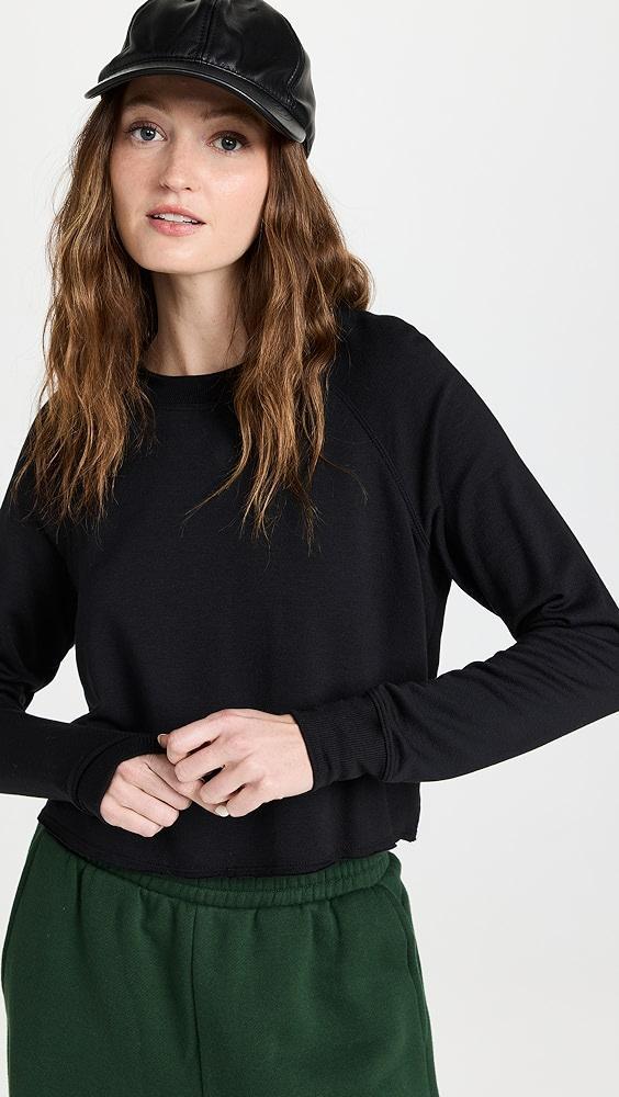 Splits59 Warm Up Crop Fleece Sweatshirt | Shopbop Product Image