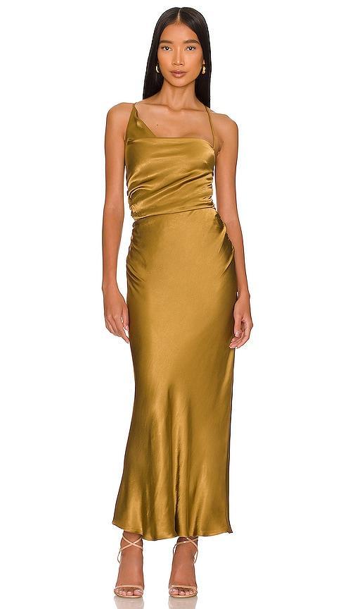 Giorgia Asymmetrical Midi Dress Product Image