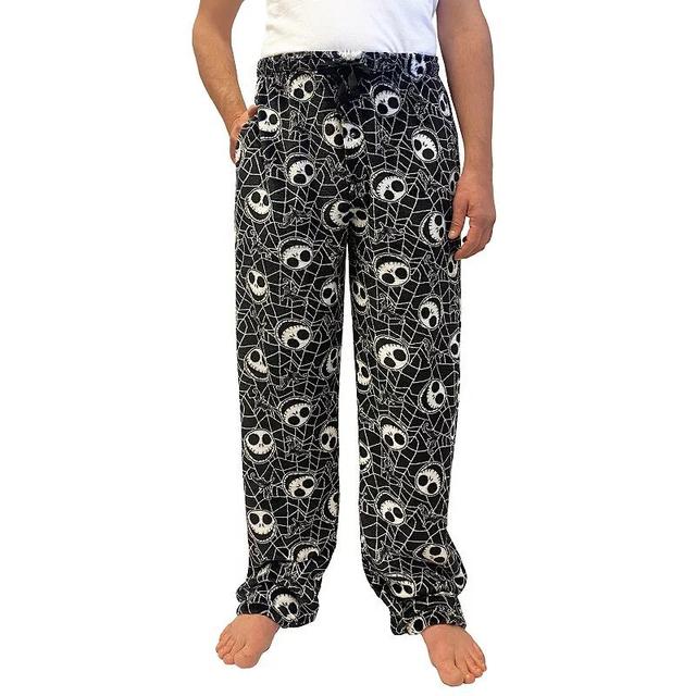 Disneys The Nightmare Before Christmas Jack Skellington Mens Web Toss Pajama Pants Product Image