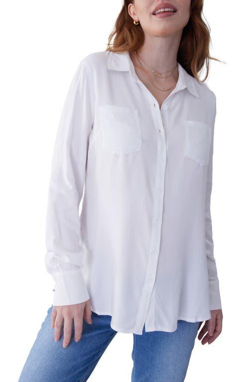 Ingrid & Isabel Classic Button-Up Maternity Shirt Product Image