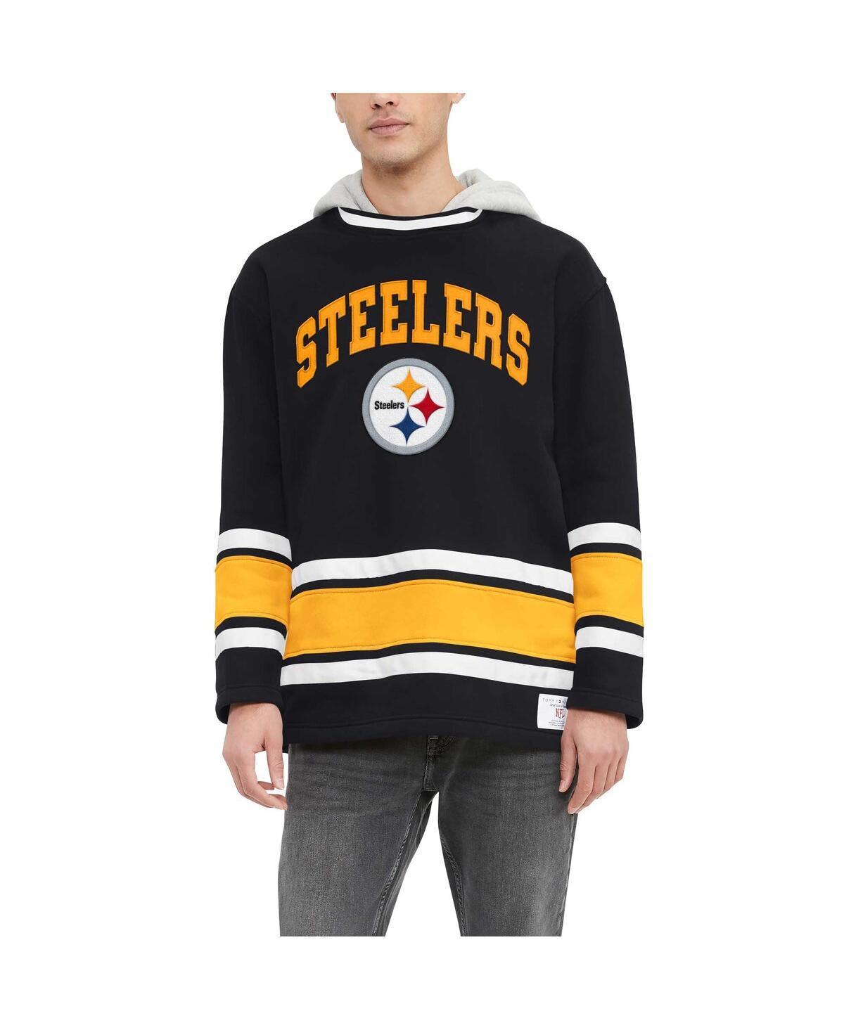 Mens Tommy Hilfiger Black Pittsburgh Steelers Ivan Fashion Pullover Hoodie Product Image