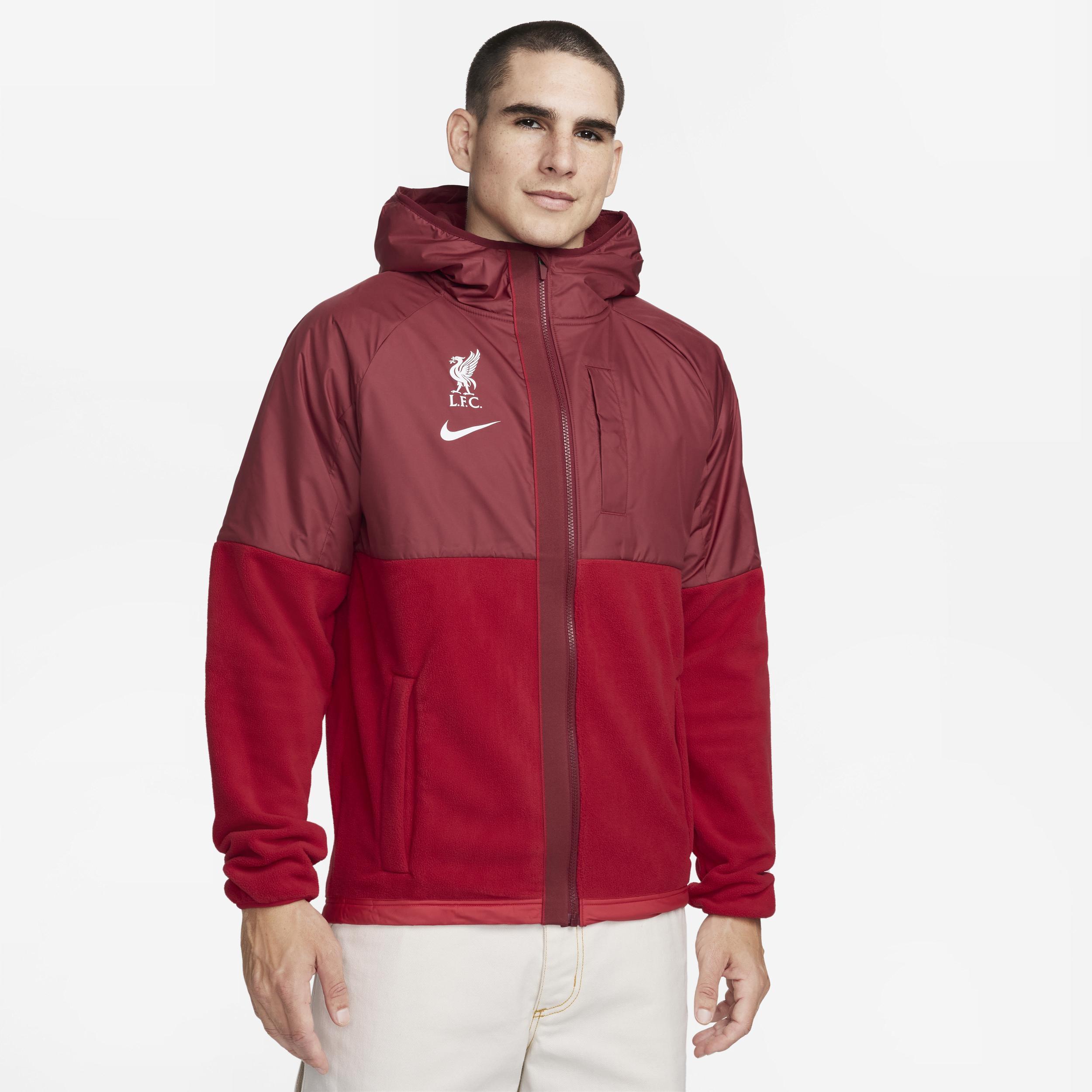 Mens Nike Red Liverpool Winterized AWF Hoodie Full-Zip Jacket Product Image