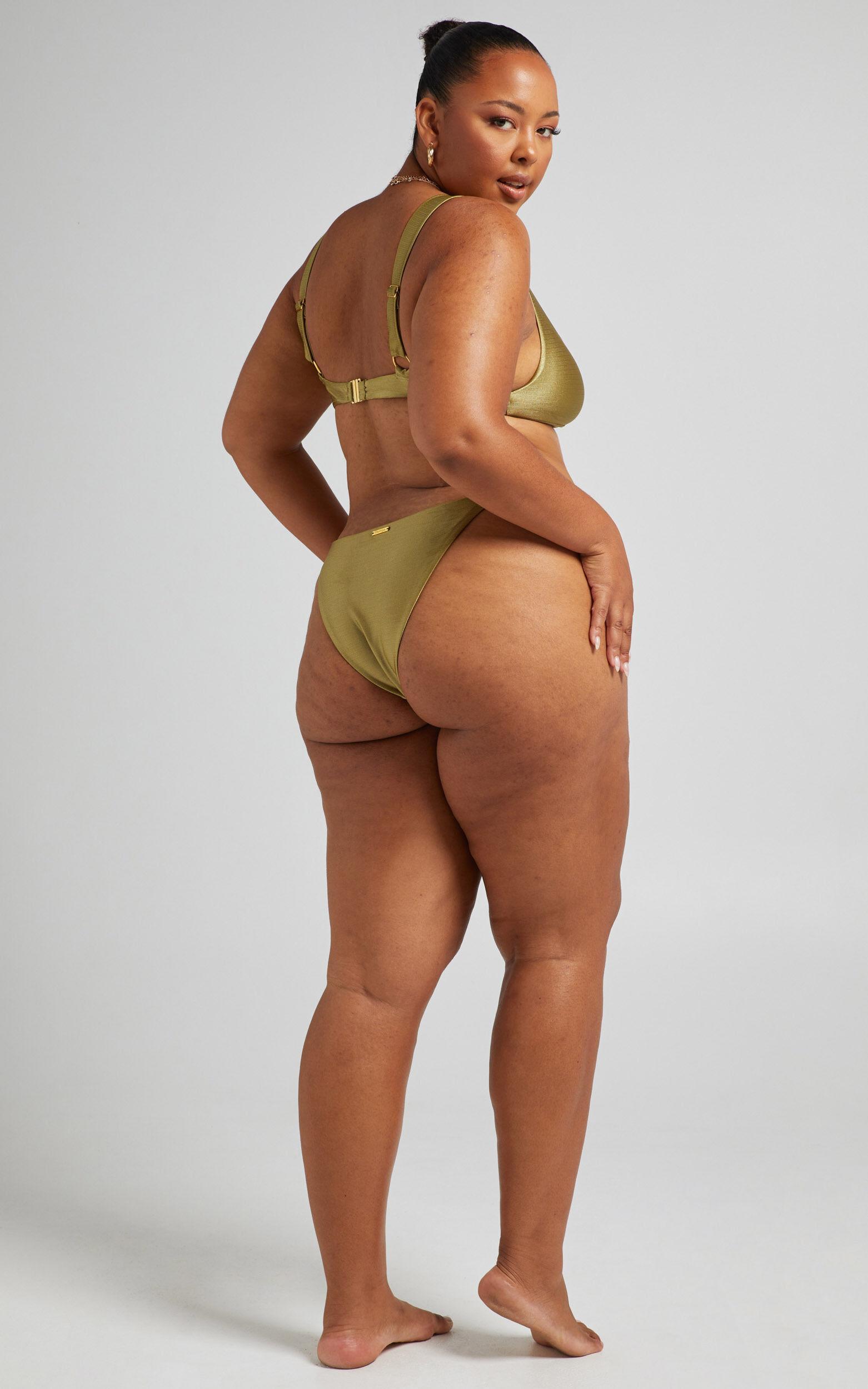 Sandy Bottoms - Elastic Side Bottoms in Olive Product Image