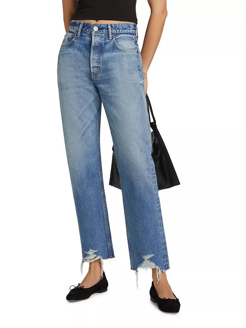 Aripeka Mid-Rise Wide Straight-Leg Jeans Product Image