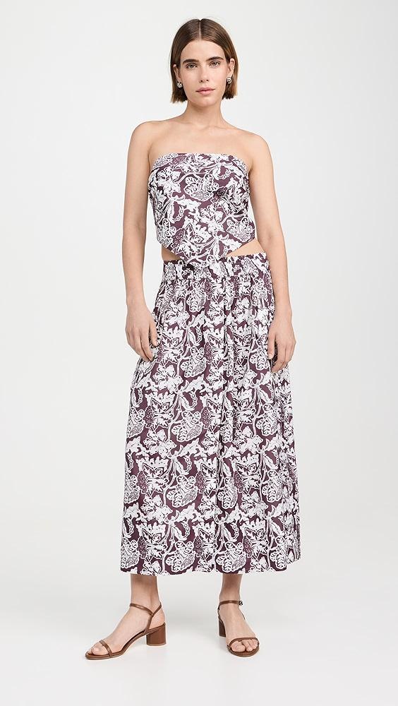 Tibi Recycled Nylon Batik Full Skirt | Shopbop Product Image