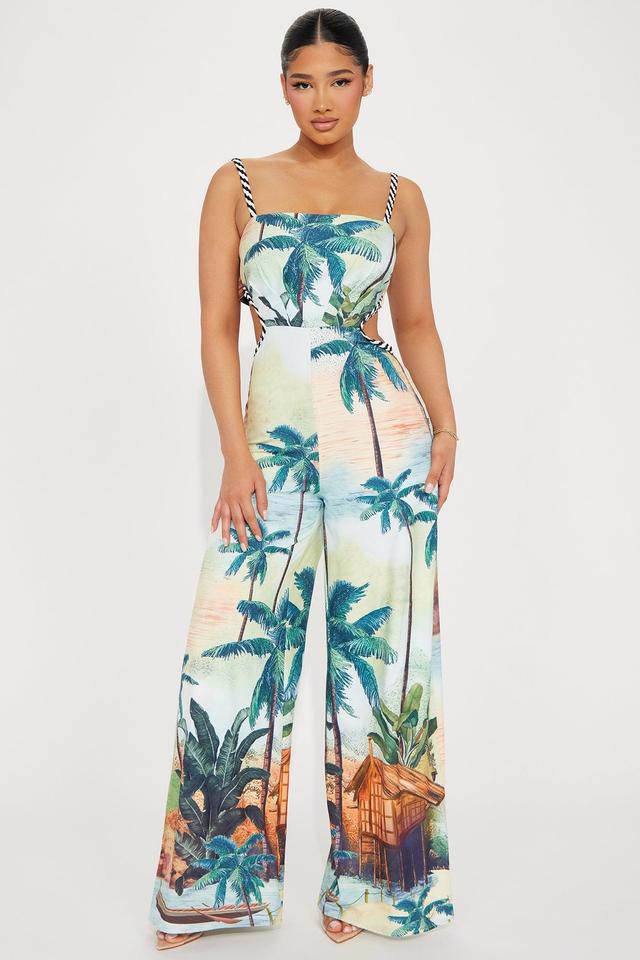 Playa Del Carmen Jumpsuit - Green/combo Product Image