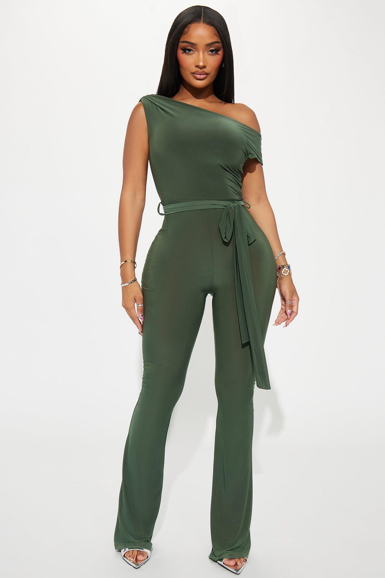 Be Somebody Jumpsuit  - Olive Product Image