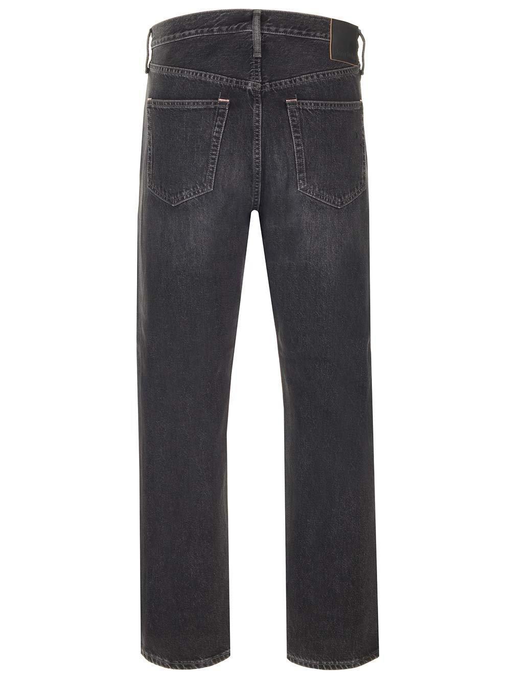 Straight Leg Jeans In Black Product Image