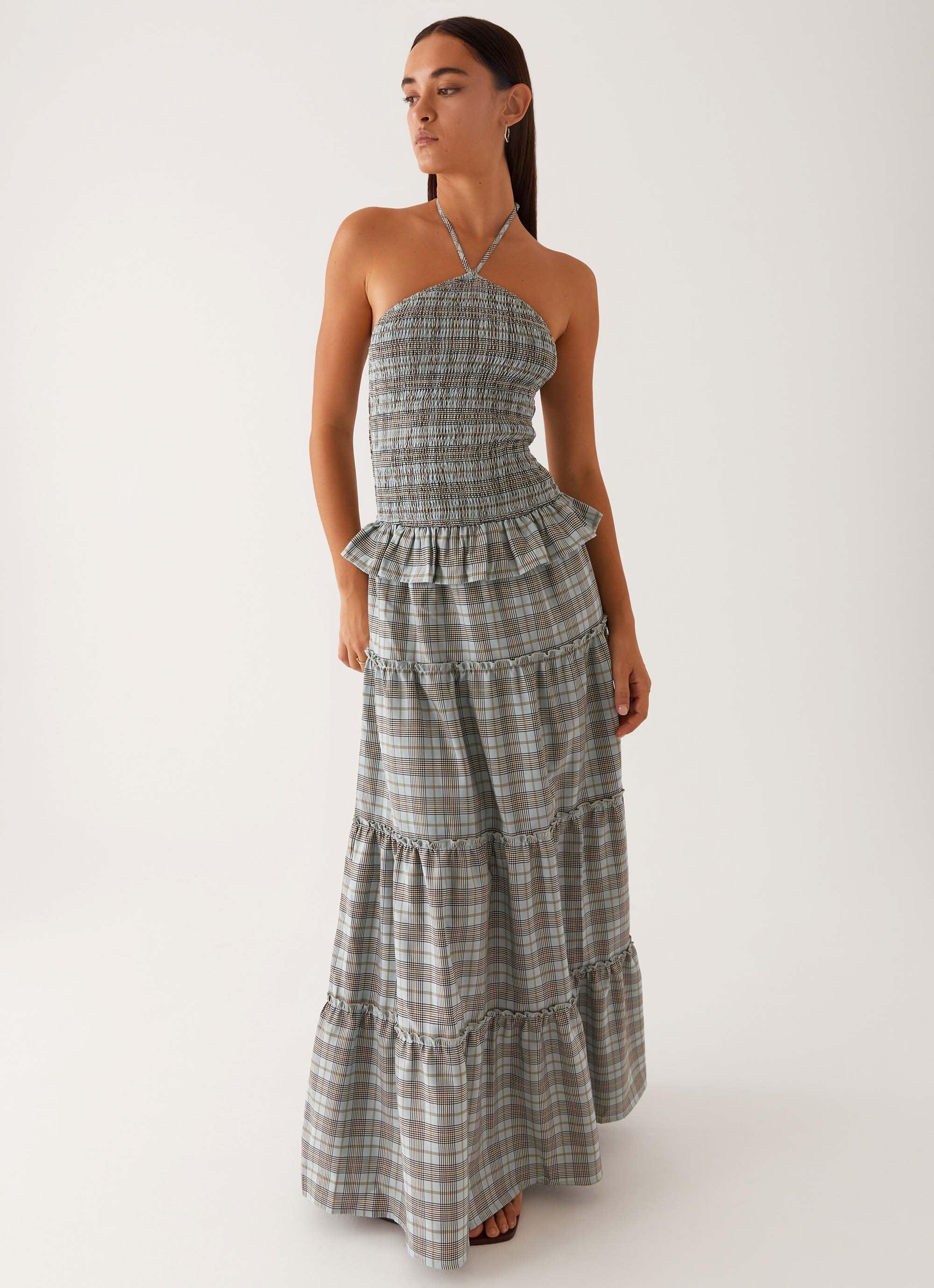 Picture This Maxi Dress - Check Product Image