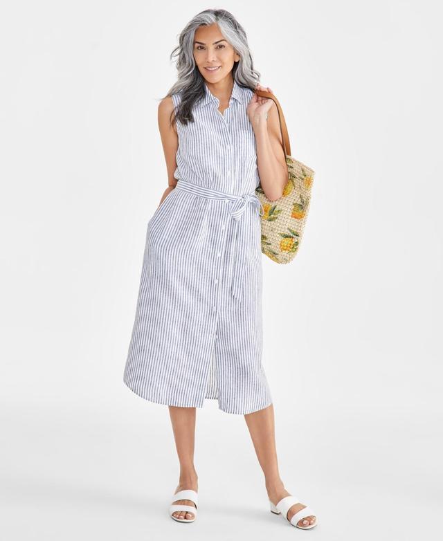 Style & Co Womens Sleeveless Shirtdress, Created for Macys Product Image