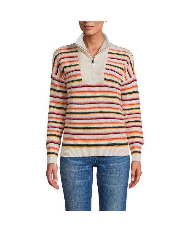 Womens Lands End Drifter Quarter Zip Sweater Product Image