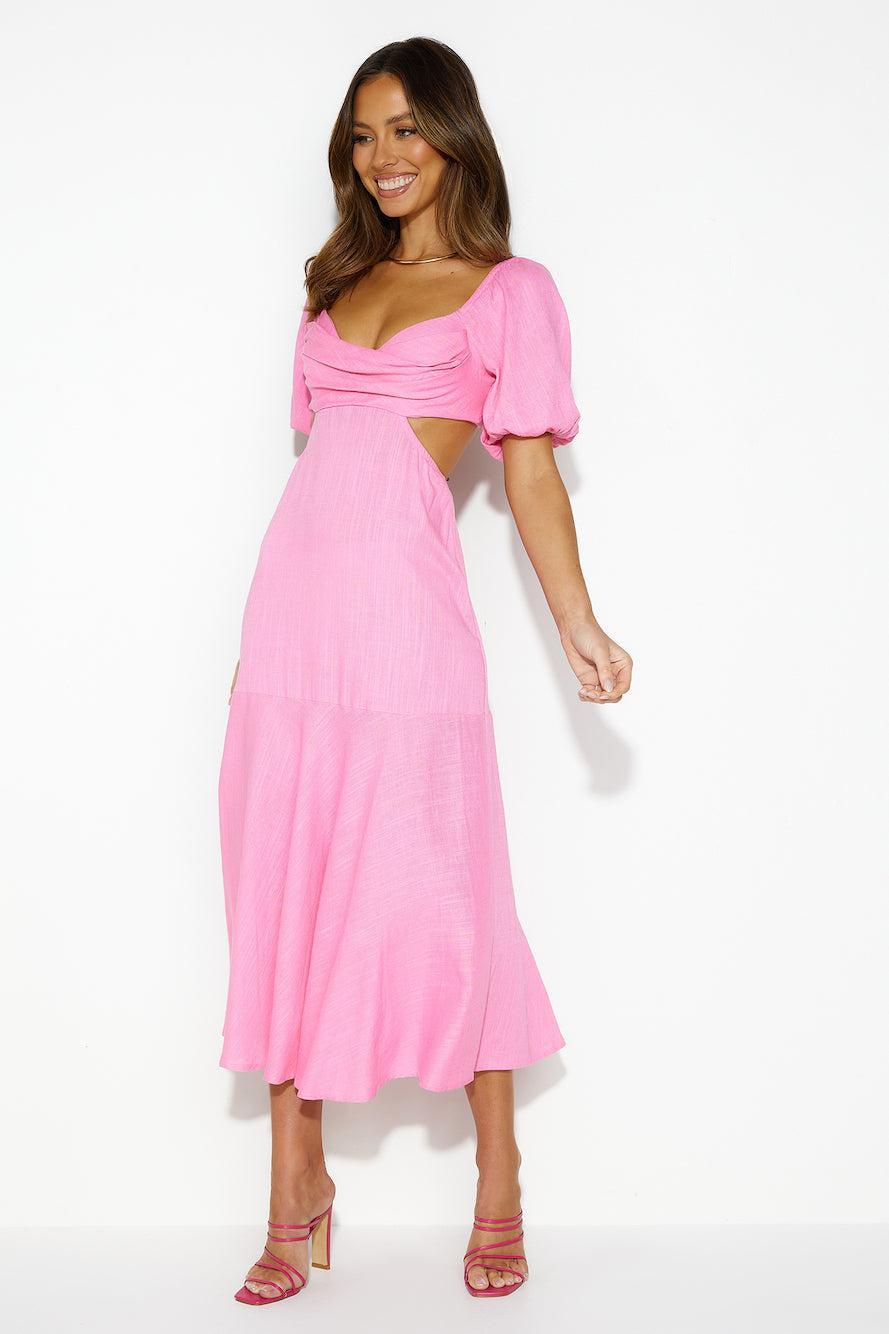 Bright Day Midi Dress Pink Product Image