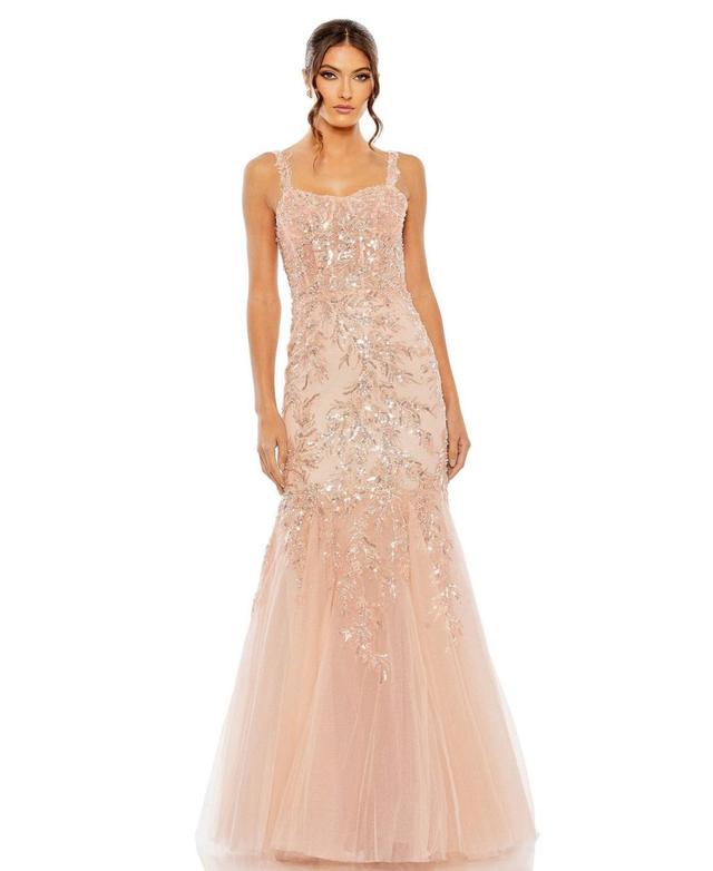 Mac Duggal Sequin Beaded Corset Trumpet Gown Product Image