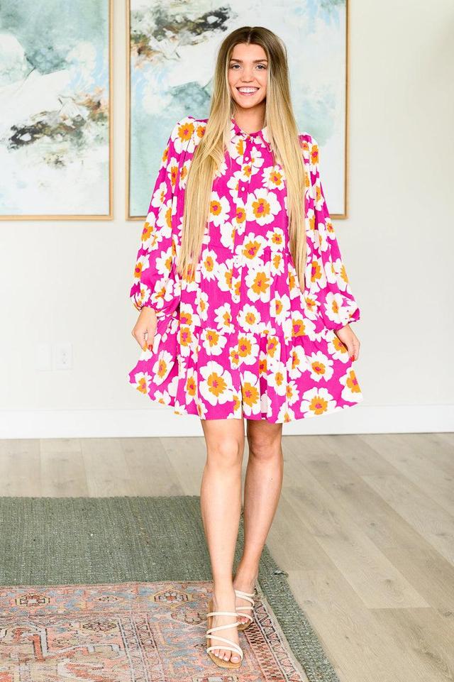 Magnificently Mod Floral Shirt Dress Product Image