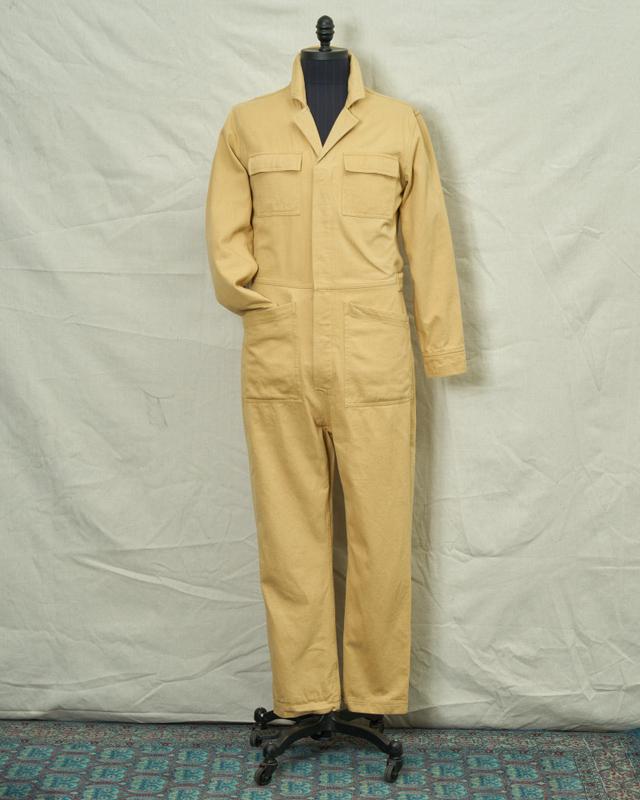 Coveralls in Khaki Herringbone Product Image