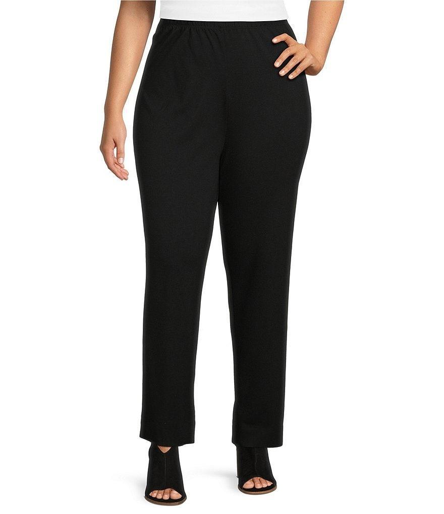 Bryn Walker Plus Size Anka Ponti Slim Leg Ankle Pants Product Image